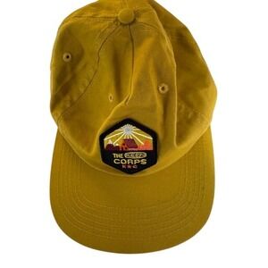 NWOT Keen Corps Embroidered Patch Baseball‎ Cap Yellow Cotton Adjustable Strap